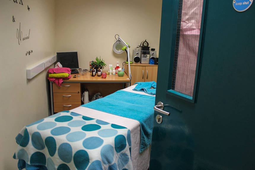 Prostorija za opuštanje i masažu, u sklopu društvenog doma