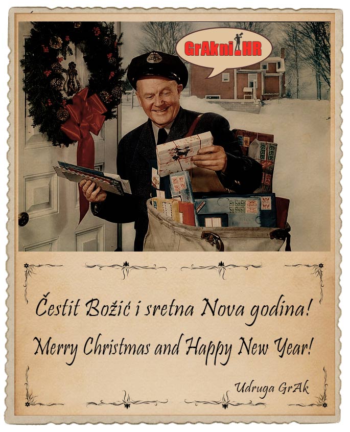 Uz čestitku imamo i poruku: Hvala vam na podršci. Pred kraj 2015. smo započeli jednu novu priču, a vi ste eto, od početka bili s nama. Hvala! 