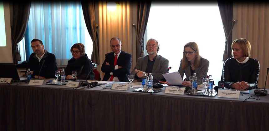 Tribina o govoru mržnje i odgovornosti medija. Na tribini su sudjelovali Wolfgang Benedek s Instituta za međunarodno pravo i suradnju Sveučilišta u Grazu, odvjetnica Vesna Alaburić, doc. dr .sc. Maja Munivrana Vajda s Pravnog fakulteta Sveučilišta u Zagrebu te Zorislav Lukić, glavni tajnik Matice hrvatske.