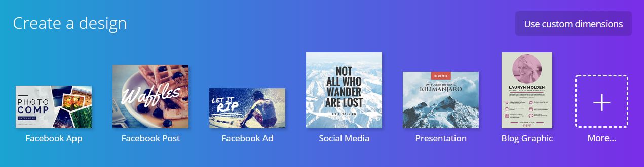 Canva nudi veliki izbor peedložaka koje možete iskoristiti brzo i lako