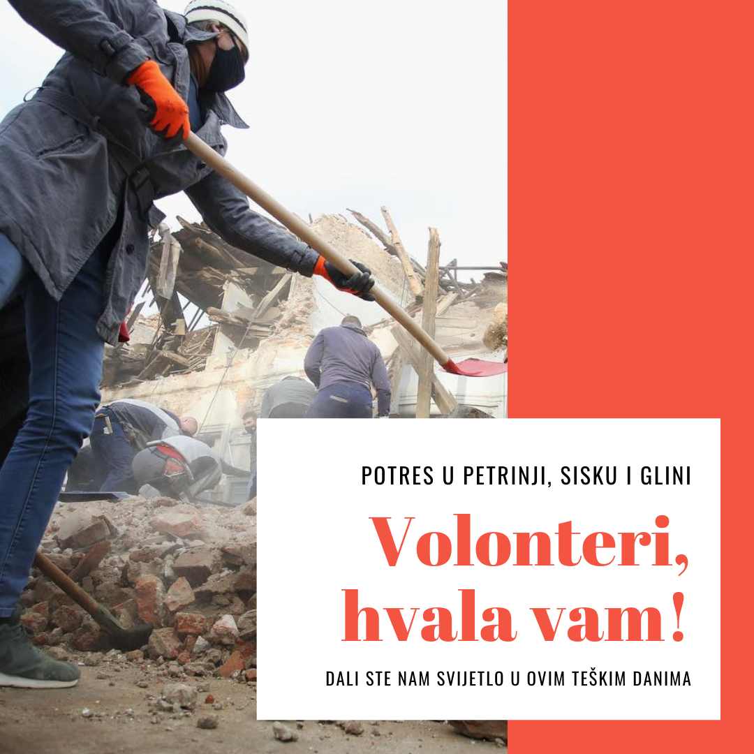 Volonteri su nam dali nadu spašavajući Petrinju, Sisak, Glinu…