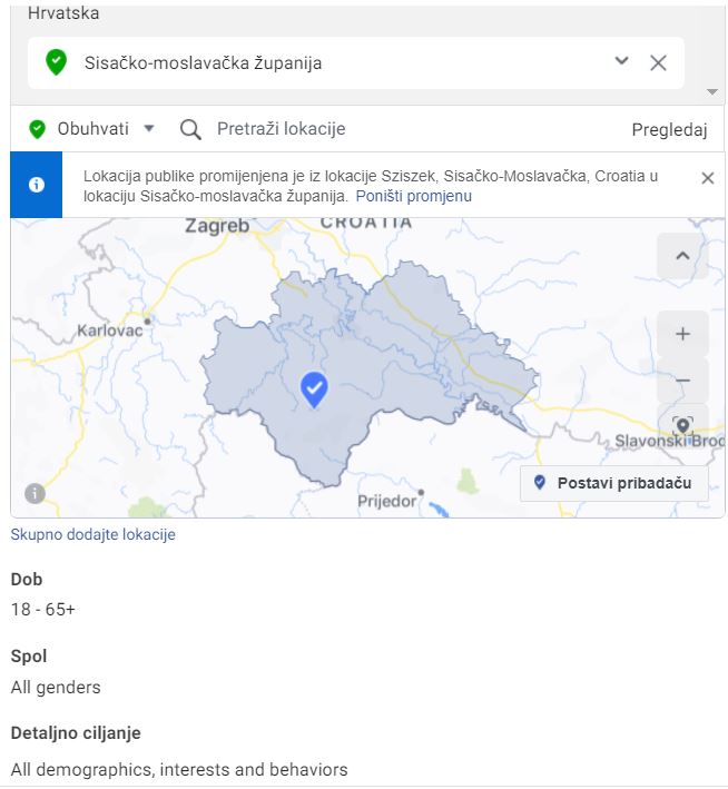 oglas kreiranje kampanje5 publika