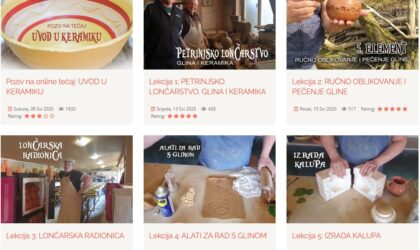Video lekcije za članove Keramičkog ateljea Petrinja