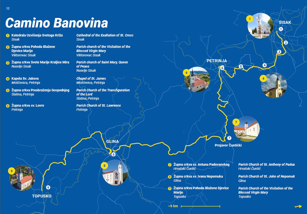 Camino Banovina karta