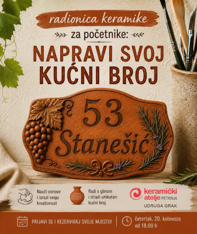 Najava radionice: NAPRAVI SVOJ KUĆNI BROJ