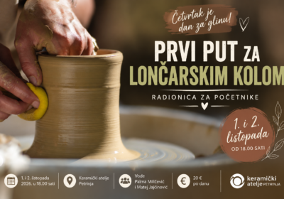 Najava radionice: Prvi put za lončarskim kolom