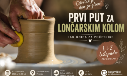 Najava radionice: Prvi put za lončarskim kolom